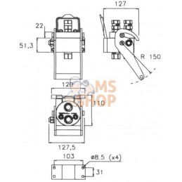 Raccord multiple DN10-2x1/2" BSPP bouchon amovible | FASTER Raccord multiple DN10-2x1/2" BSPP bouchon amovible | FASTERPR#825092