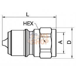 Coupleur mâle 3/8 BSP | PARKER Coupleur mâle 3/8 BSP | PARKERPR#786267