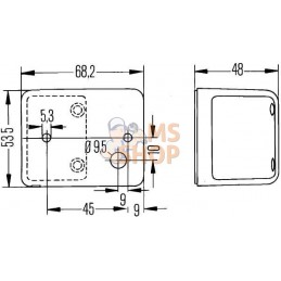 Feu de gabarit orange Hella | HELLA Feu de gabarit orange Hella | HELLAPR#511645