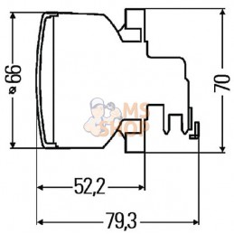 Feu clignotant rond orange Ø66mm | HELLA Feu clignotant rond orange Ø66mm | HELLAPR#511502