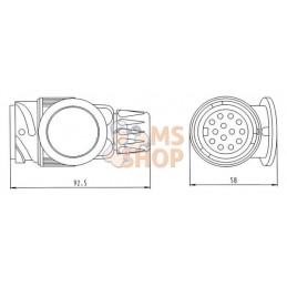 Fiche 13 pôles plastique | ERICH JAEGER Fiche 13 pôles plastique | ERICH JAEGERPR#787263