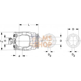 Mâchoire pour tube P580 S4 | WALTERSCHEID Mâchoire pour tube P580 S4 | WALTERSCHEIDPR#820348