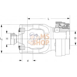 Mâchoire verrouillage rapide, 1 3/8-6 can, P580 Walterscheid | WALTERSCHEID Mâchoire verrouillage rapide, 1 3/8-6 can, P580 Walt