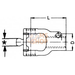 Mâchoire verrouillage rapide, 1-3/8"-6 can, W2580 Walterscheid | WALTERSCHEID Mâchoire verrouillage rapide, 1-3/8"-6 can, W2580 