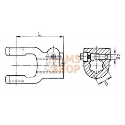 Mâchoire boulon de serrage, 1-3/4"-20 can W2500/P500 Walterscheid | WALTERSCHEID Mâchoire boulon de serrage, 1-3/4"-20 can W2500