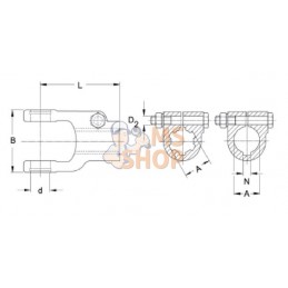 Mâchoire Ø 45 | WALTERSCHEID Mâchoire Ø 45 | WALTERSCHEIDPR#820351