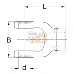 Mâchoire court 1 3/8-6 L=69 | WALTERSCHEID Mâchoire court 1 3/8-6 L=69 | WALTERSCHEIDPR#785653