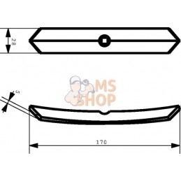 Soc 28x5x170mm P58/6 Lemken | LEMKEN Soc 28x5x170mm P58/6 Lemken | LEMKENPR#722791