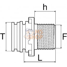 Nipple de calibration 1" mâle T4 | ARAG Nipple de calibration 1" mâle T4 | ARAGPR#608931