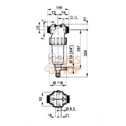 Filtre autonettoyant 1 1/4" | ARAG Filtre autonettoyant 1 1/4" | ARAGPR#609693