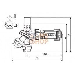 Porte-buses 3 sorties 1/2" Seletron | ARAG Porte-buses 3 sorties 1/2" Seletron | ARAGPR#608552