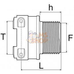 Raccord de calibrage 1" mâ-fem | ARAG Raccord de calibrage 1" mâ-fem | ARAGPR#608920