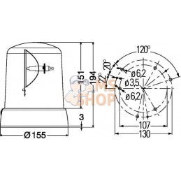 Gyrophare halogène KL7000 Hella | HELLA Gyrophare halogène KL7000 Hella | HELLAPR#511346