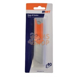 Jeu de lames sécables 18mm 10p | GOPART Jeu de lames sécables 18mm 10p | GOPARTPR#513055