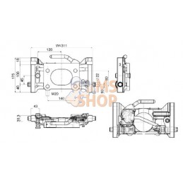 Plaque adapt. 311 mm H160 | SCHARMÜLLER Plaque adapt. 311 mm H160 | SCHARMÜLLERPR#1039738