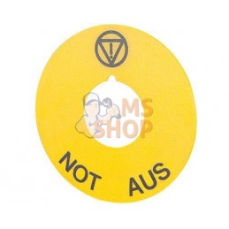 Plaque jaune « Not aus» D60 | NEW-ELFIN Plaque jaune « Not aus» D60 | NEW-ELFINPR#855512