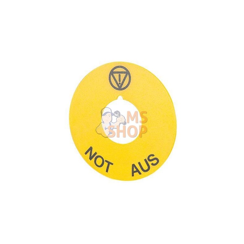 Plaque jaune « Not aus» D60 | NEW-ELFIN Plaque jaune « Not aus» D60 | NEW-ELFINPR#855512