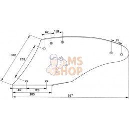 Versoir bore G. AR5H p/G&B | NON ORIGINAL Versoir bore G. AR5H p/G&B | NON ORIGINALPR#902477