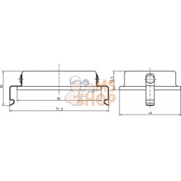 Couvercle 6B avec 2 clips , métal | HARTING Couvercle 6B avec 2 clips , métal | HARTINGPR#786411