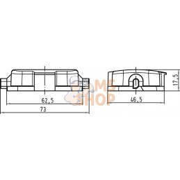 Couvercle 6B avec 2 cames, plastique | HARTING Couvercle 6B avec 2 cames, plastique | HARTINGPR#786412