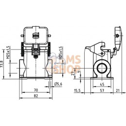 Embase saillie 6B 2xM25 | HARTING Embase saillie 6B 2xM25 | HARTINGPR#786498