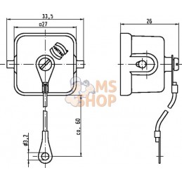 Couvercle 3A p/ conn. m, métal | HARTING Couvercle 3A p/ conn. m, métal | HARTINGPR#786390