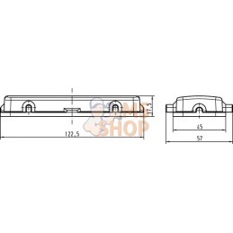 Couvercle 24B avec 4 cames, plastique | HARTING Couvercle 24B avec 4 cames, plastique | HARTINGPR#922416