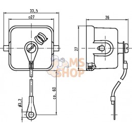 Couvercle 3A p/ conn. f, métal | HARTING Couvercle 3A p/ conn. f, métal | HARTINGPR#786389