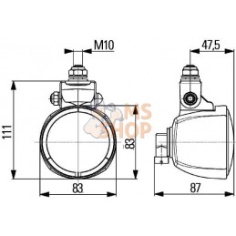 Phare de travail Modul 70 H9 | HELLA Phare de travail Modul 70 H9 | HELLAPR#710426