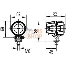 Phare de travail module 50,LED | HELLA Phare de travail module 50,LED | HELLAPR#511362