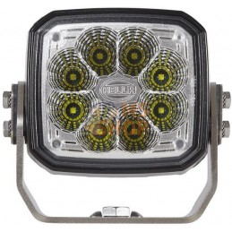 Phare de travail LED 4000lm, carré 12/24V, blanc, ultra longue portée prise Deutsch 8 LED Hella | HELLA Phare de travail LED 400