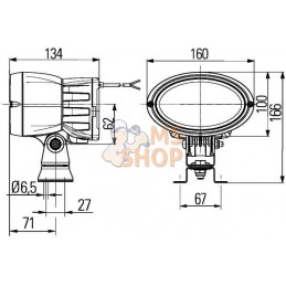 Phare de travail Xenon | HELLA Phare de travail Xenon | HELLAPR#511278