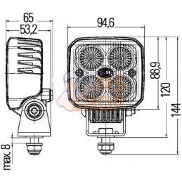 Phare de travail LED Q90 | HELLA Phare de travail LED Q90 | HELLAPR#511379