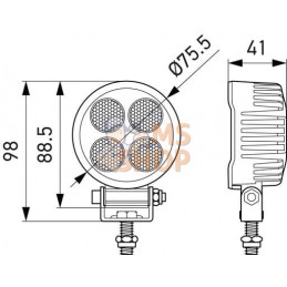 Phare de travail à LED ValueFit TR1700 Thermal Control | HELLA Phare de travail à LED ValueFit TR1700 Thermal Control | HELLAPR#