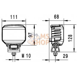 Phare de travail PB1800C LED 12 | HELLA Phare de travail PB1800C LED 12 | HELLAPR#511326