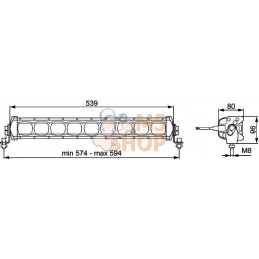 Barre d'éclairage LED LBX-540 HELLA | HELLA Barre d'éclairage LED LBX-540 HELLA | HELLAPR#511304