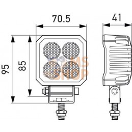 Phare de travail à LED ValueFit TS1700 Thermal Control | HELLA Phare de travail à LED ValueFit TS1700 Thermal Control | HELLAPR#