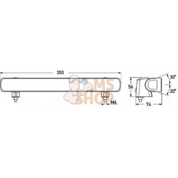 Phare de travail LED rectangle 25W 2200lm BL350 | HELLA Phare de travail LED rectangle 25W 2200lm BL350 | HELLAPR#511310