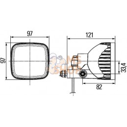 Phare de travail 24V | HELLA Phare de travail 24V | HELLAPR#511557