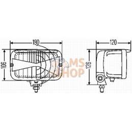 Phare de travail 12V | HELLA Phare de travail 12V | HELLAPR#710422