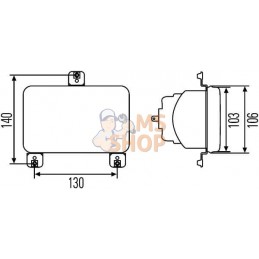 Phare avant à encastrer | HELLA Phare avant à encastrer | HELLAPR#511403