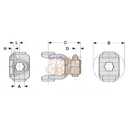 Mâchoire boulon de serrage, 1-3/8"-6 can, T50/V50 Comer | COMER Mâchoire boulon de serrage, 1-3/8"-6 can, T50/V50 Comer | COMERP