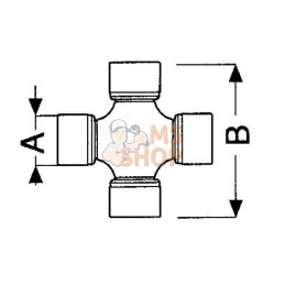 Croisillon Ø 41x108,0 mm, série T90/V90, Comer | COMER Croisillon Ø 41x108,0 mm, série T90/V90, Comer | COMERPR#924006