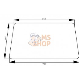 Vitre arrière sup. | AGCO Vitre arrière sup. | AGCOPR#751876