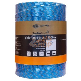 Fil Polywire, Vidoflex 9 TurboLine Plus Bleu 1000 m | GALLAGHER Fil Polywire, Vidoflex 9 TurboLine Plus Bleu 1000 m | GALLAGHERP