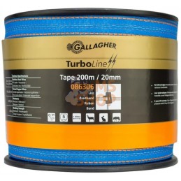 Ruban TurboLine 20 mm Bleu 200 m | GALLAGHER Ruban TurboLine 20 mm Bleu 200 m | GALLAGHERPR#1074232