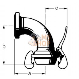 Mâle/Fem. 2" coude 90° Bauer | KRAMP Mâle/Fem. 2" coude 90° Bauer | KRAMPPR#699264