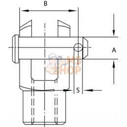 Axe 14h11x36x32,5 | KRAMP Axe 14h11x36x32,5 | KRAMPPR#649432