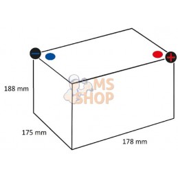 Batterie 6V 66Ah 360A Kramp | KRAMP Batterie 6V 66Ah 360A Kramp | KRAMPPR#506366