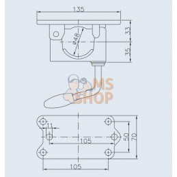 Support de serrage en fonte de 48 mm | AL-KO Support de serrage en fonte de 48 mm | AL-KOPR#1124456